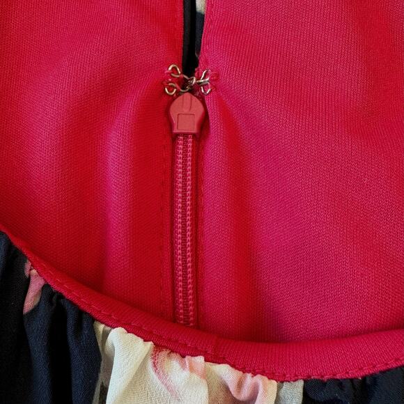 Eliza J Floral on Navy & Pink High Low Maxi Dress Women's Size XXL - Picture 10 of 15